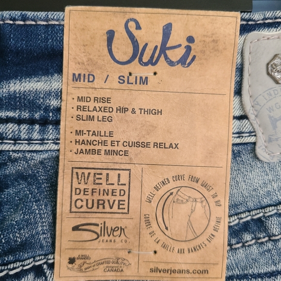 Silver Suki super stretch jeans size 28x31 - Picture 4 of 6